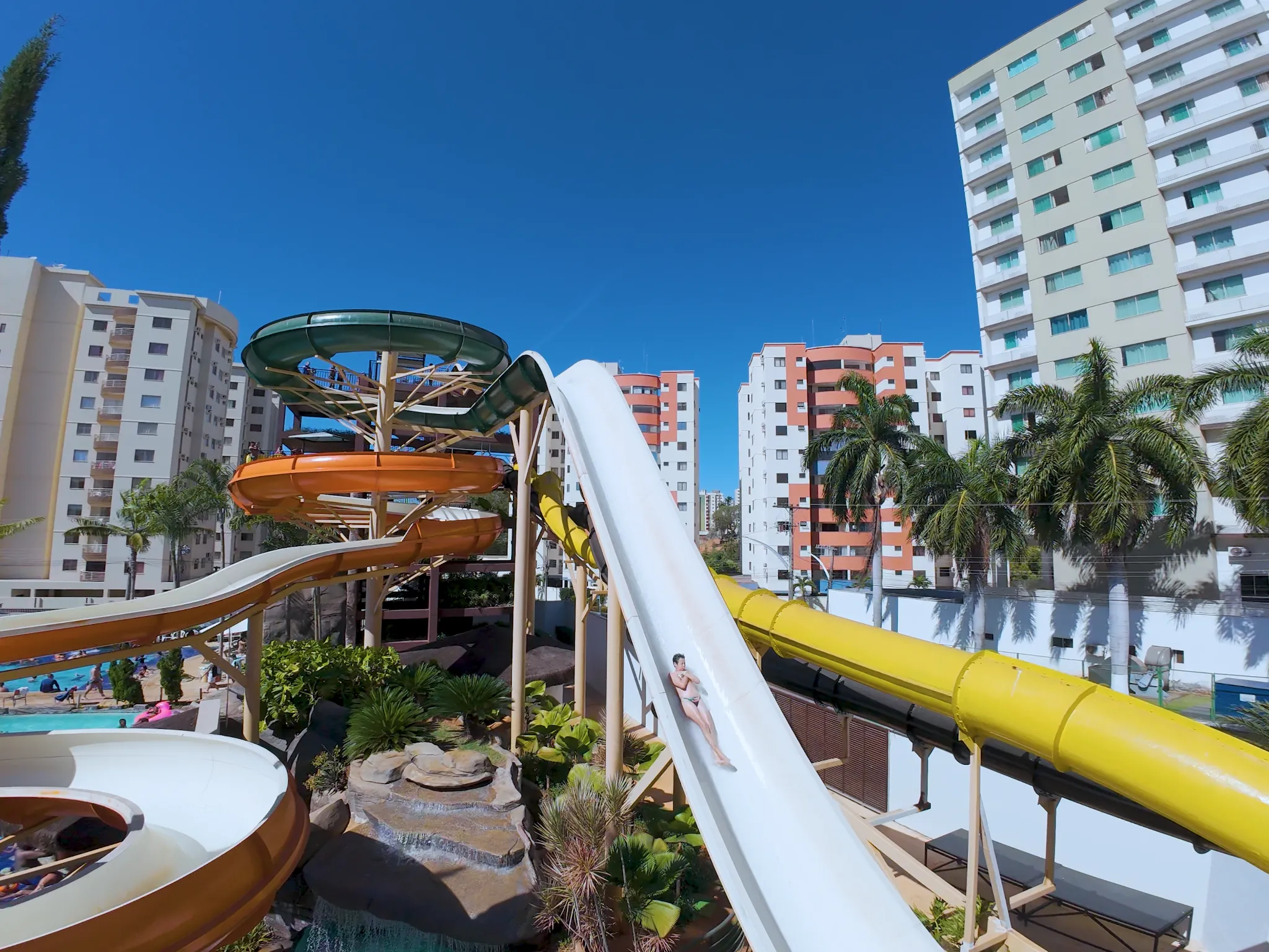 Toboágua do parque aquático
