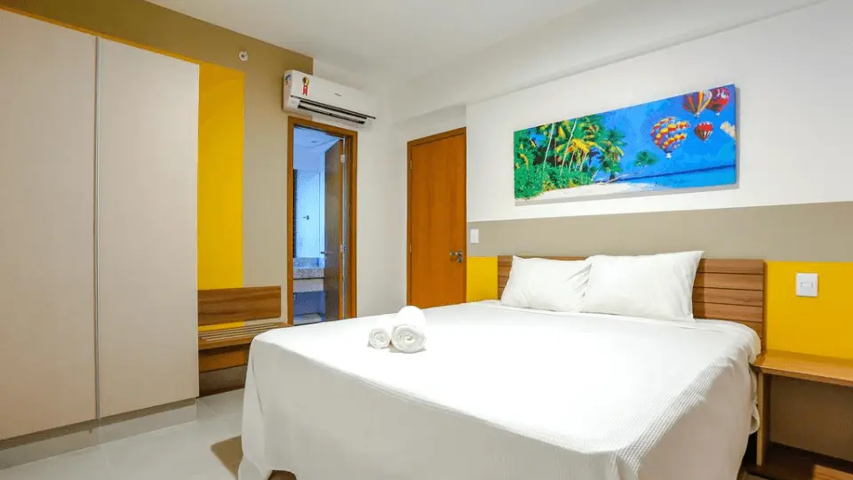 Quarto de casal do Enjoy Olímpia Park Resort